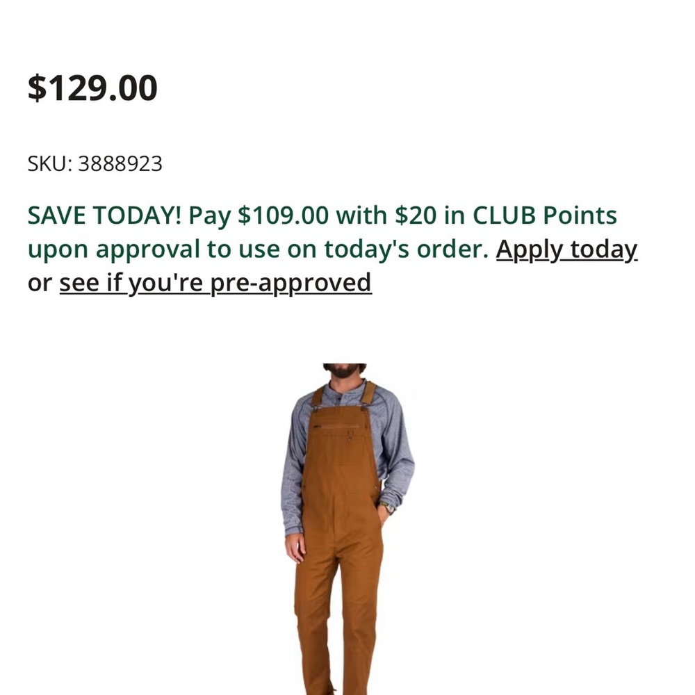 Men's Marsh Work Overalls (tobacco)